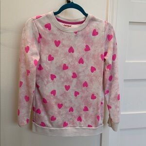 Cat & Jack Pink Heart Sweatshirt